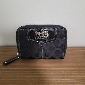 Coach Mad OP Art small zip around wallet